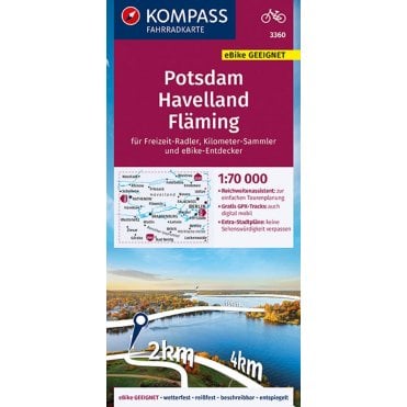 Potsdam - Havelland - Flaming | Kompass cycling map 3360