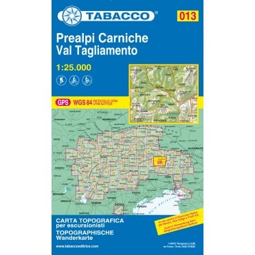 Prealpi Carniche / Val Tagliamento | Tabacco, map 013