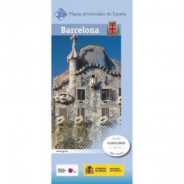 Provincial map of Barcelona