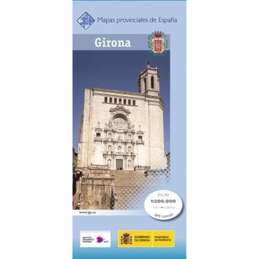 Provincial map of Girona
