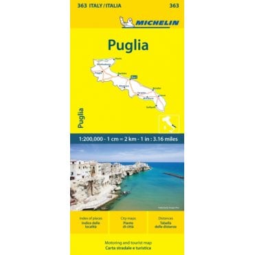 Michelin Local Maps of Italy 0363: Puglia