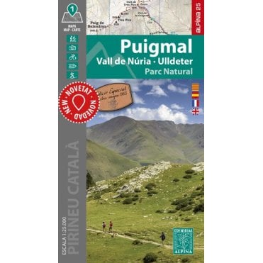 Puigmal - Vall de Nuria - Ulldeter. Map