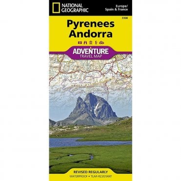 Pyrenees and Andorra Adventure Map - Nat Geo 3308