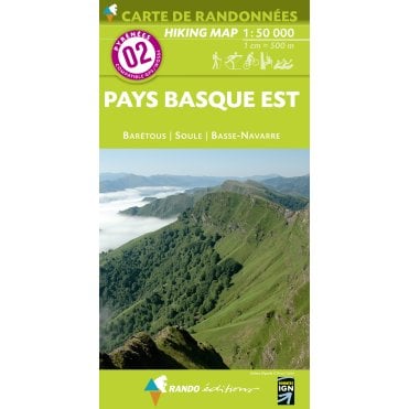 Pyrenees Map: 02 Pays Basque Est