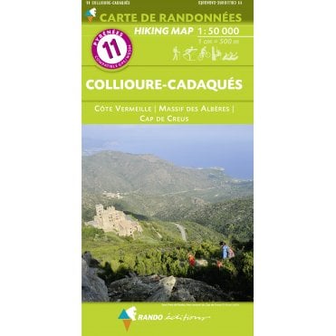 Pyrenees Map: 11 Collioure-Cadaqués - Côte Vermeile