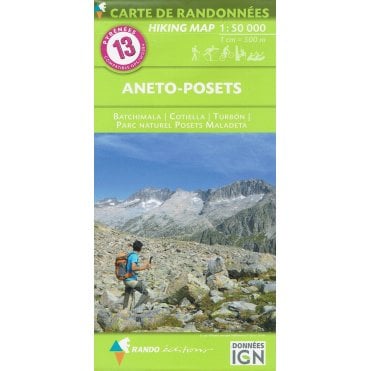 Pyrenees Map: 13 Aneto-Posets