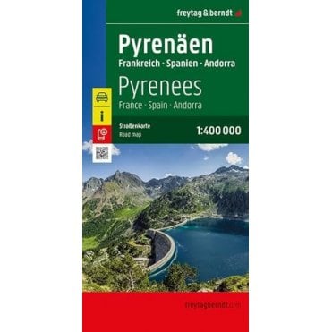 Pyrenees Region Road Map