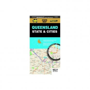Queensland State & Cities Map 419