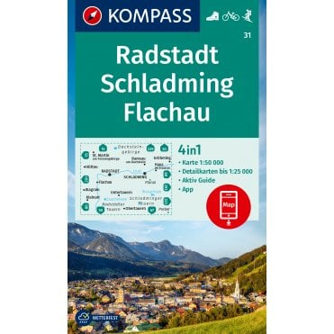 Radstadt, Schladming, Flachau | Kompass hiking map 31