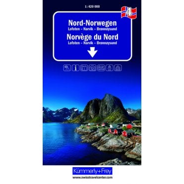 Regional road map of (Central) Norway 4: Lofoten - Narvik - Bronnoysund