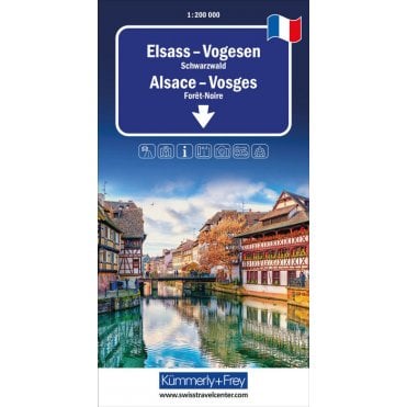 Regional Road Map of France: Alsace, Vosges, Black Forest