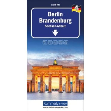 Regional road map of Germany 4: Berlin, Brandenburg, Saxony-Anhalt