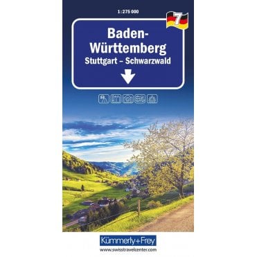 Regional road map of Germany 7: Baden Württemberg - Black Forest