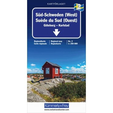 Regional road map of Sweden 2: (West) Gothenburg: Karlstad