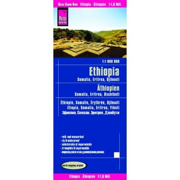 Ethiopia, Somalia, Djibouti & Eritrea Map - Reise Know-How