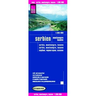 Serbia Montenegro & Kosovo Map - Reise Know-How