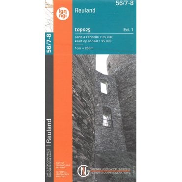 Reuland - Belgium IGN Topo map 56/7-8