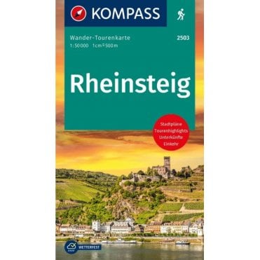 Rheinsteig | Kompass hiking tour map 2503