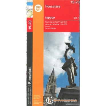 Roeselare - Belgium IGN Topo map 19-20