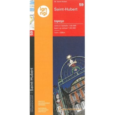 Saint-Hubert - Belgium IGN Topo map 59