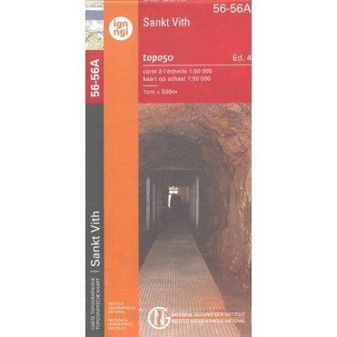 Sankt Vith - Belgium IGN Topo map 56-56A