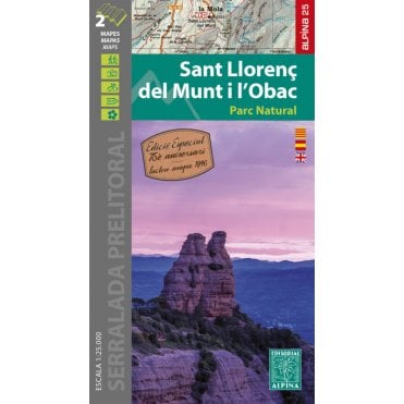 Sant Llorenç del Munt i l'Obac Parc Naturel. Hiking map & guide