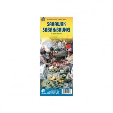 Sarawak Brunei Sabah Travel Reference Map