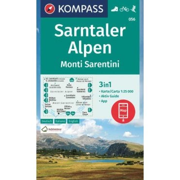 Sarntal Alps, Mount Sarentini | Kompass hiking map 056