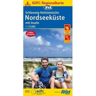 Schleswig-Holsteinische Nordseeküste mit Inseln Regional Cycling Map