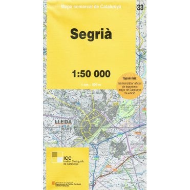 Segria: 33 Hiking Map