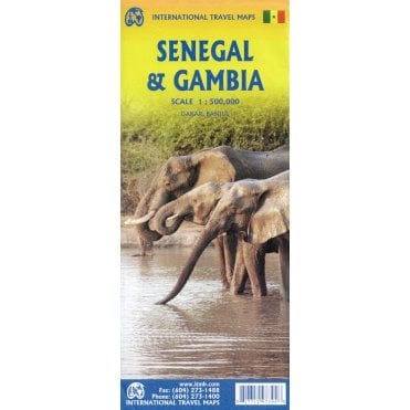 Senegal / Gambia Travel Map