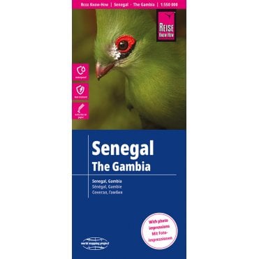 Senegal, The Gambia Map - Reise Know-How