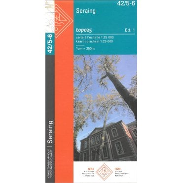 Seraing - Chaudfontaine - Belgium IGN Topo map 42/5-6