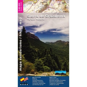 Sierra De Grazalema Natural Park Map with downloadable guide and routes