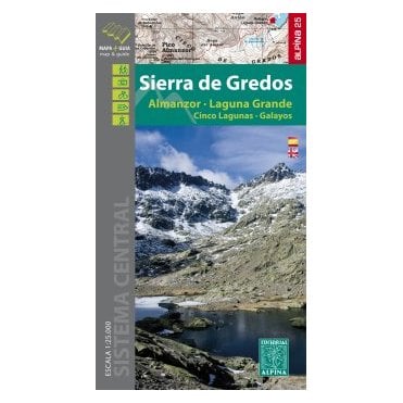 Sierra de Gredos (Almanzor - Laguna Grande - Galayos). Hiking map & guide