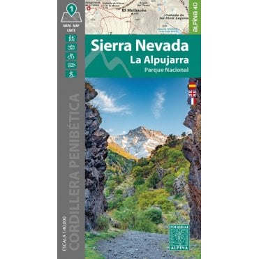 Sierra Nevada - La Alpujarra. Hiking map