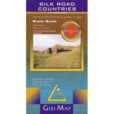 Silk Road Countries Geographical Map