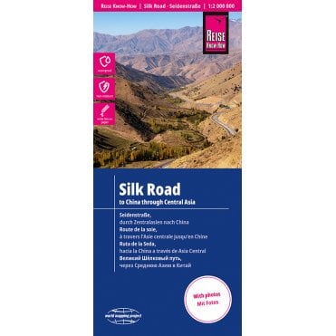 Silk Road, to China through Central Asia Map - Reise Know-How