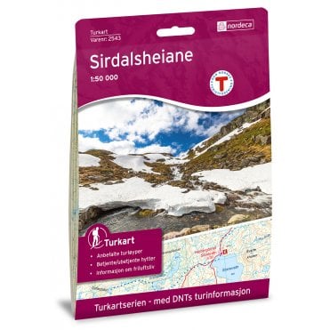 Sirdalsheiane Tourist Map: 2543