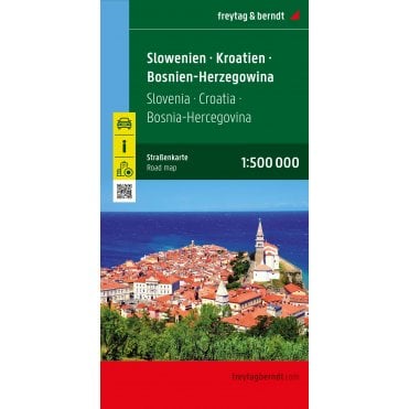 Slovenia - Croatia - Bosnia-Herzegovina Road Map