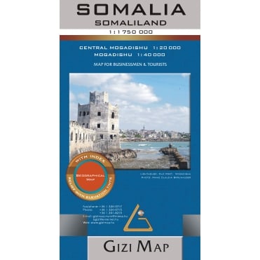 Somalia and Somaliland Geographical Map