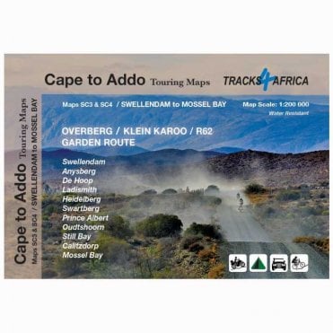 South Africa Southern Cape: Swellendam to Mossel Bay maps SC3 & SC4
