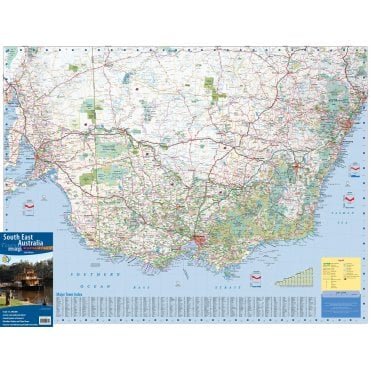 South-East Australia Wall Map