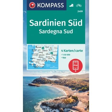 South Sardinia (4 map set) | Kompass hiking map 2499