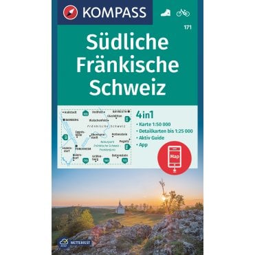 Southern Franconian Switzerland | Kompass hiking map 171