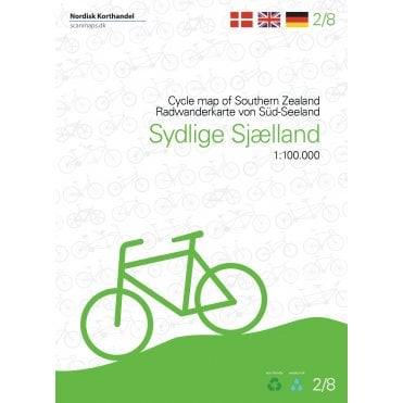 Southern Zealand - Denmark cycle map