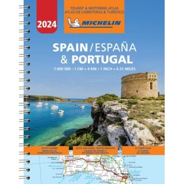 Spain & Portugal 2024 - Tourist and Motoring Atlas (A4-Spiral)