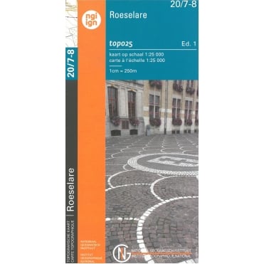 Staden - Roeselare - Belgium IGN Topo map 20/7-8