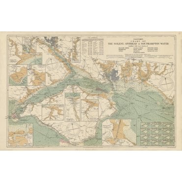 Stanford's Chart of the Solent, Spithead and Southampton Wat