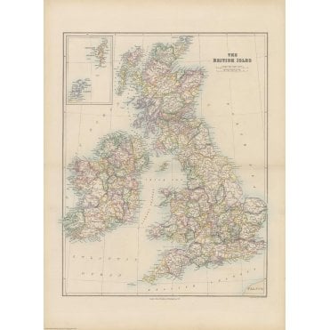 Stanford's Folio British Isles Map (1884)